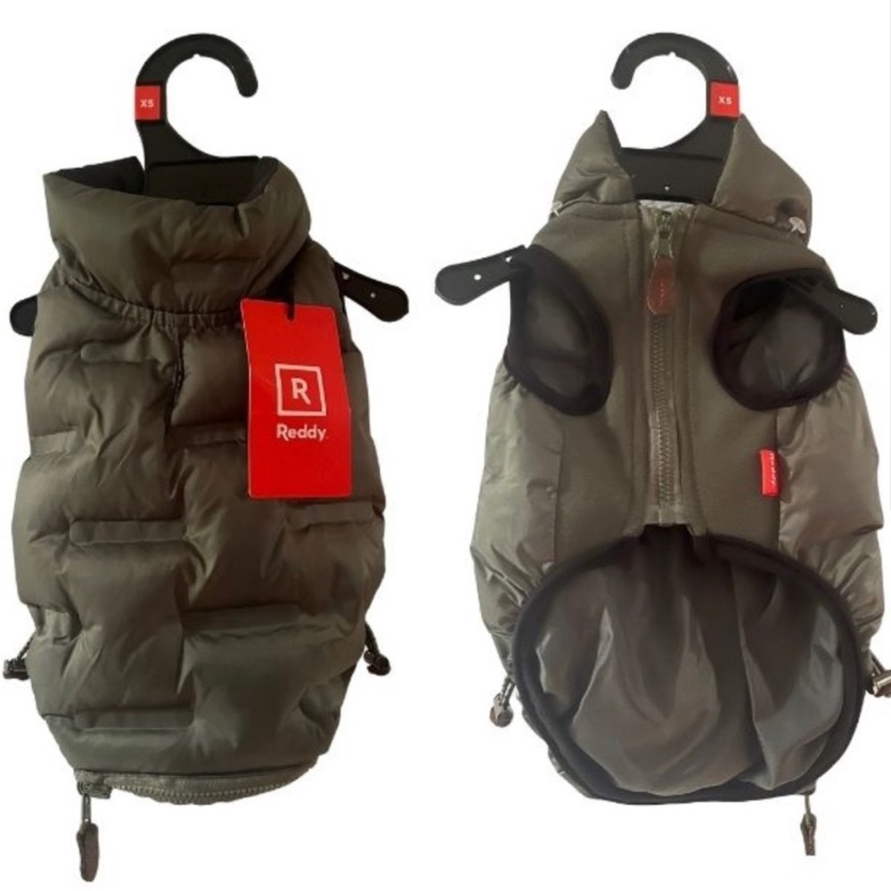Reddy Olive Dog Puffer Vest